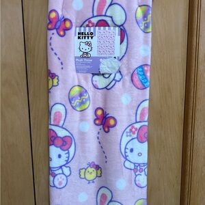 Hello Kitty Pink Plush Throw Blanket